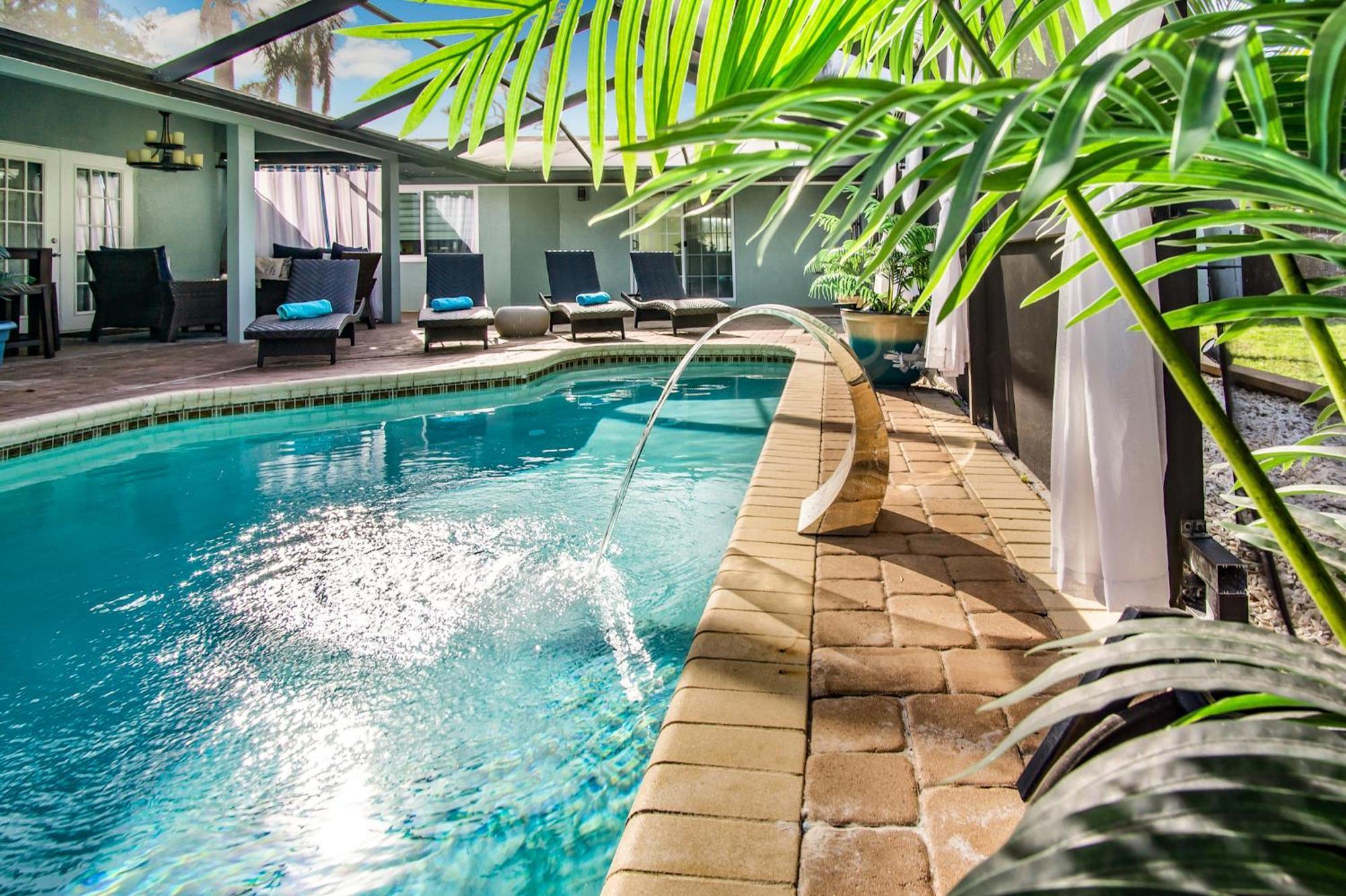 Апартаменты Luxury Zen Den With Heated Pool Just Off Siesta Key Сарасота Экстерьер фото
